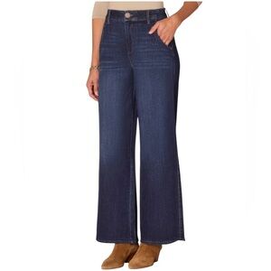 Democracy Indigo Ab"solution® Skyrise Curved Pocket Wide Leg Jean 18W